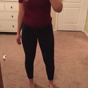 Black Old Navy Rockstar Stretch Jeans